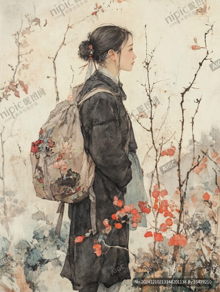 手繪村姑