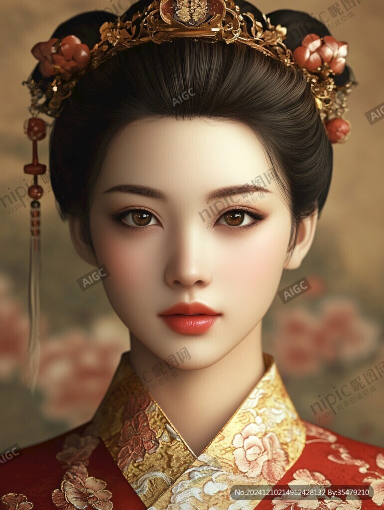 鼠繪古代美女