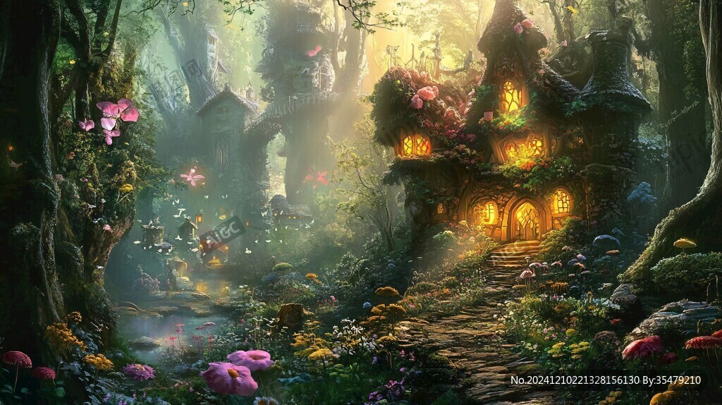 童話森林主題場景