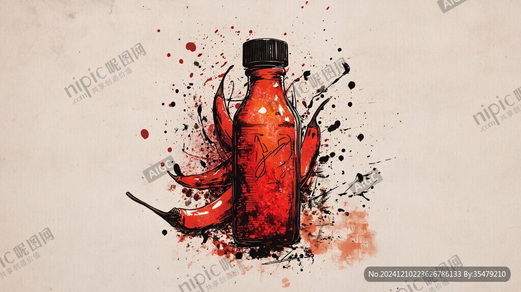 番茄醬插畫
