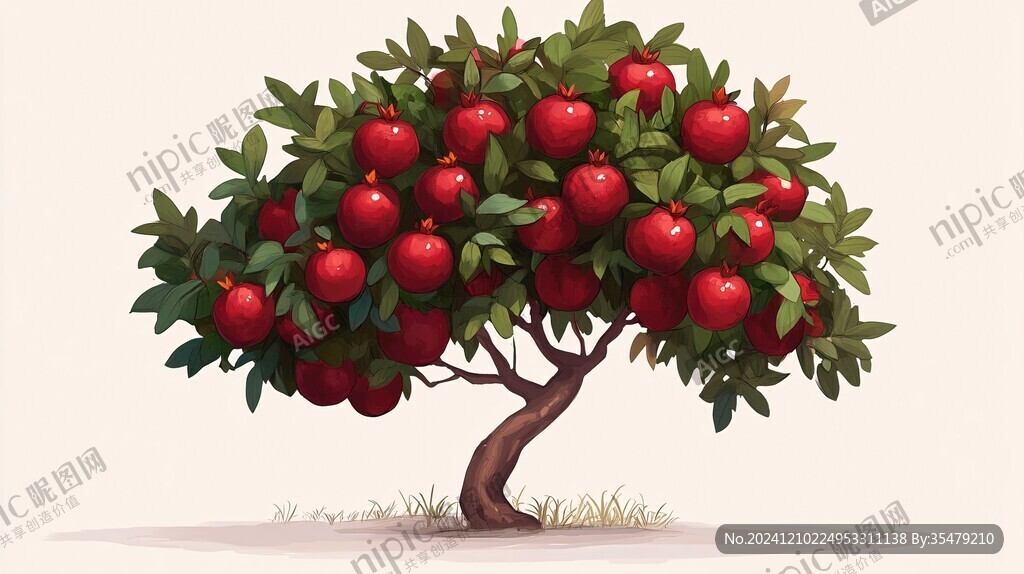 蘋果樹插畫