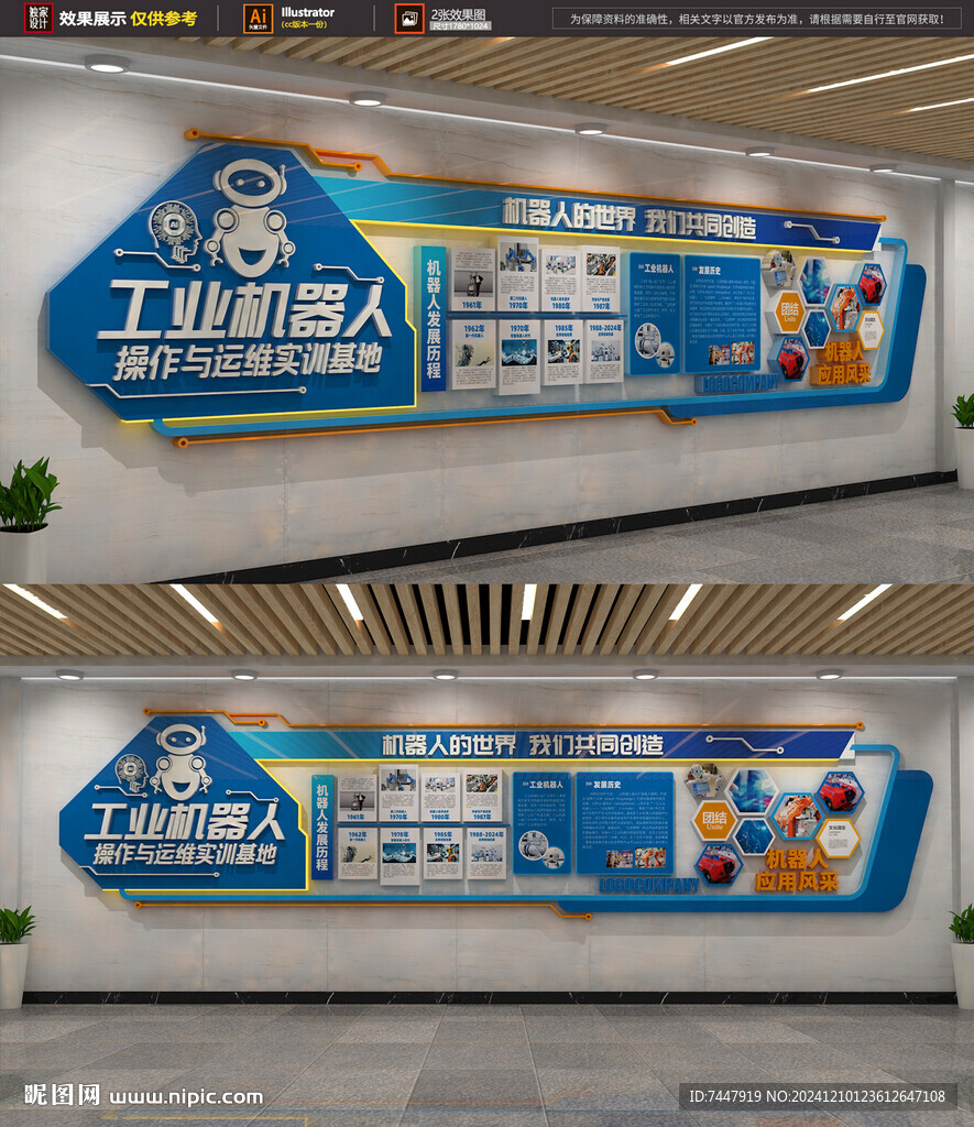  工業(yè)機(jī)器人發(fā)展歷程文化墻