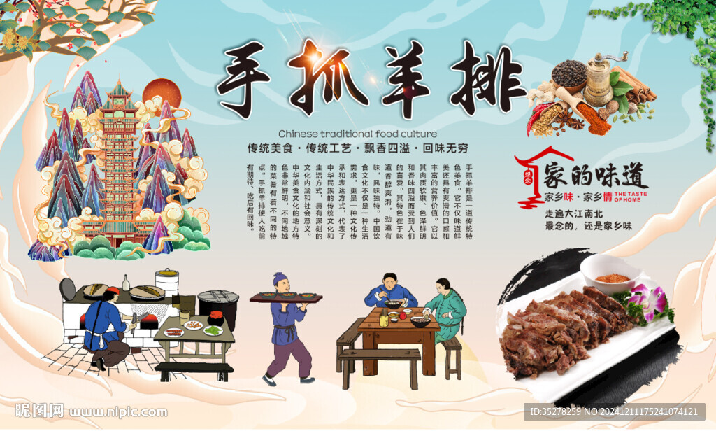 手抓羊排