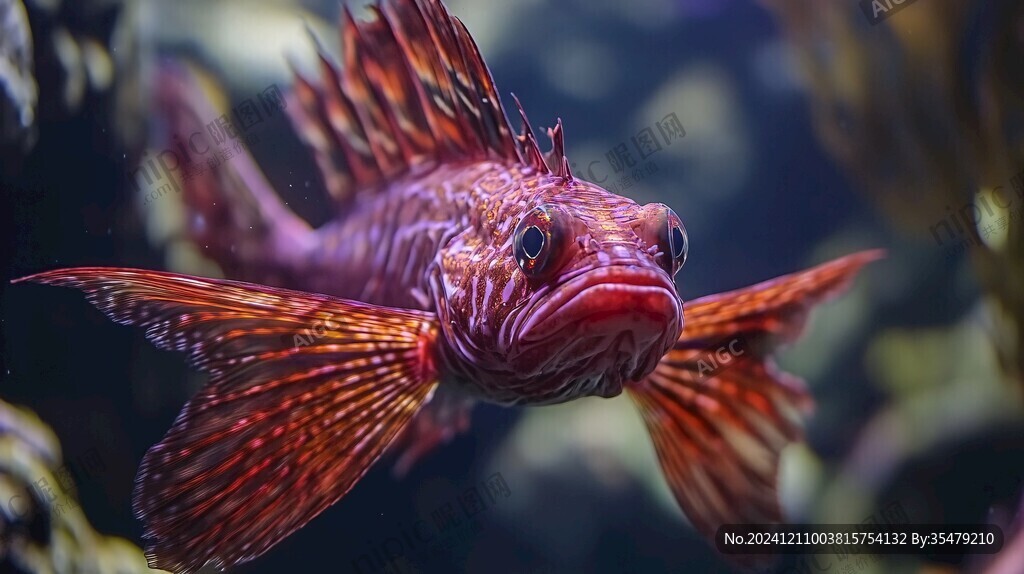 羅漢魚魚缸背景壁紙
