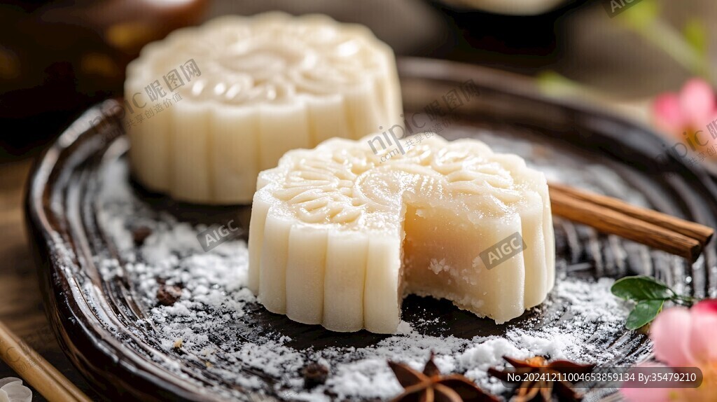 高清冰皮月餅
