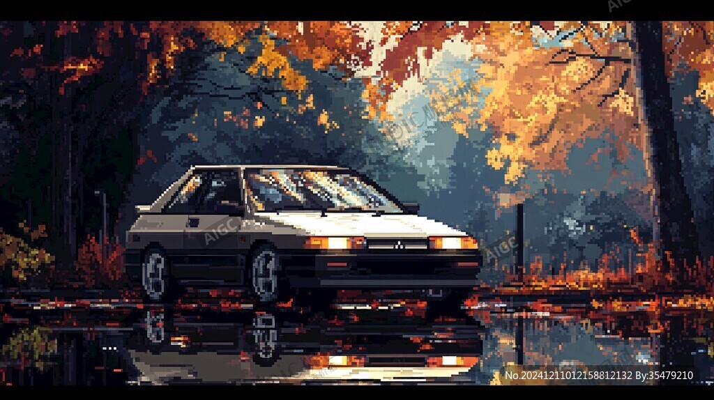 汽車風景畫