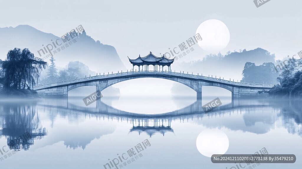 五亭橋插畫