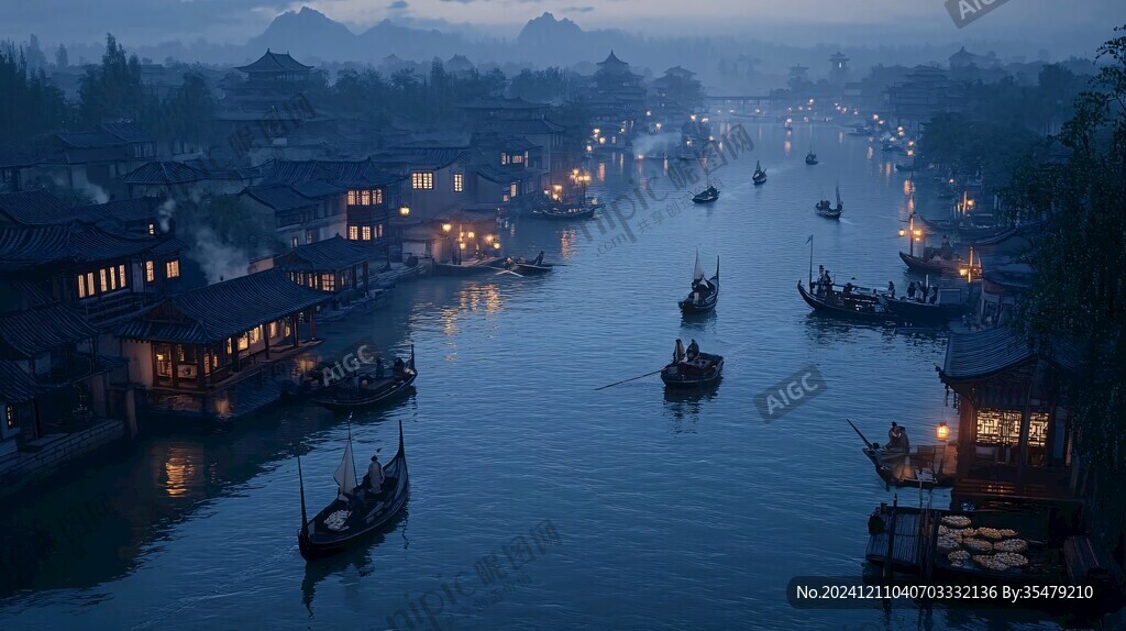 江南古鎮(zhèn)唯美夜景