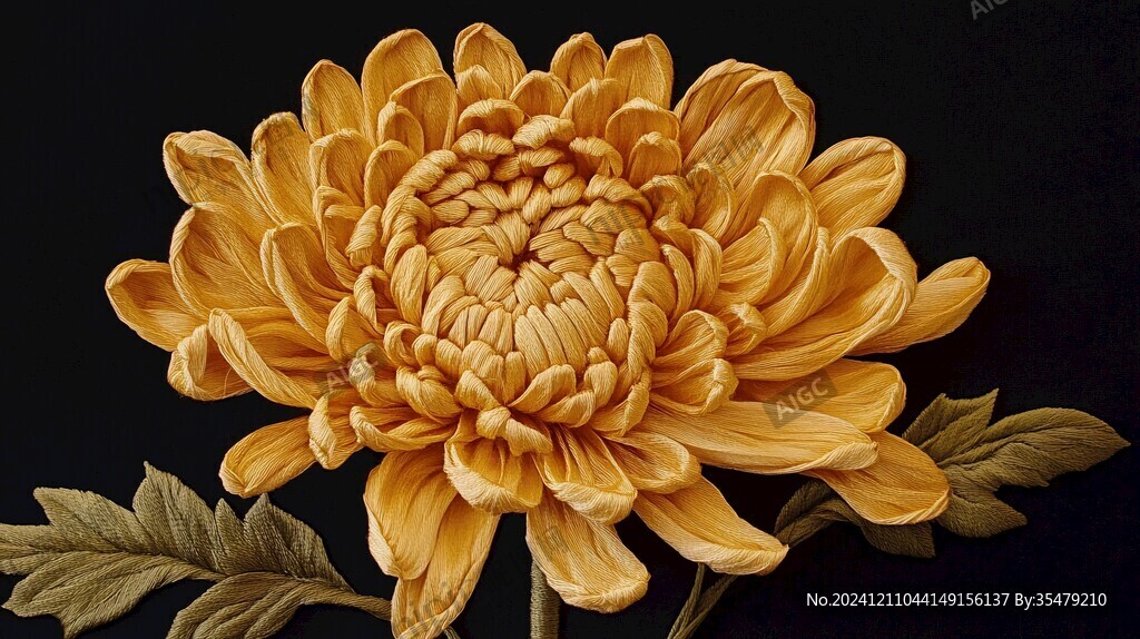 雕刻菊花