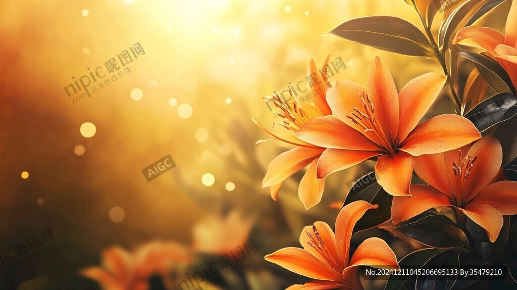 唯美百合花