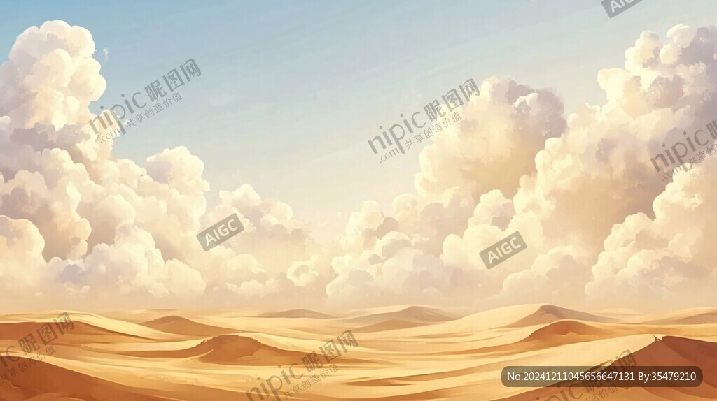 戈壁灘插畫