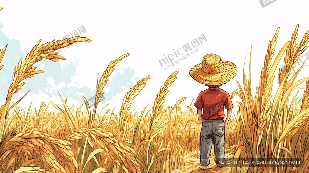 小麥產品插畫