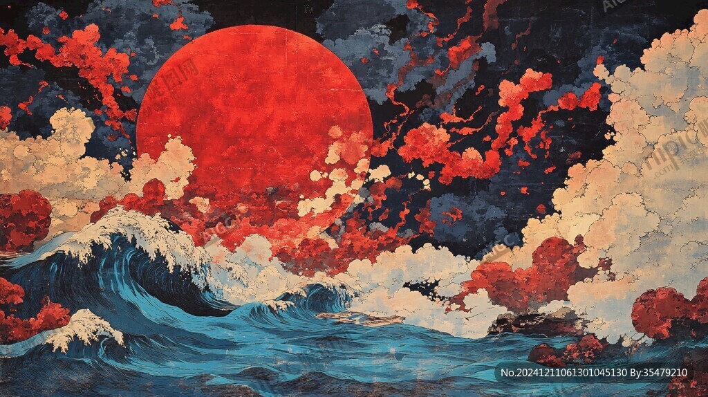 海浪浮世繪