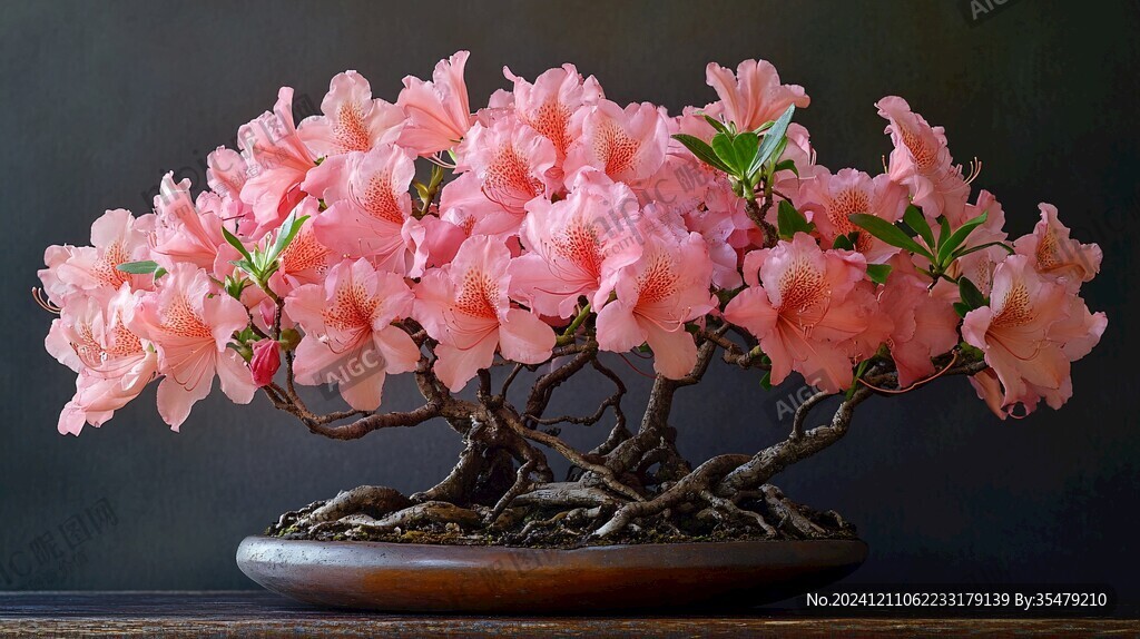 杜鵑花盆景