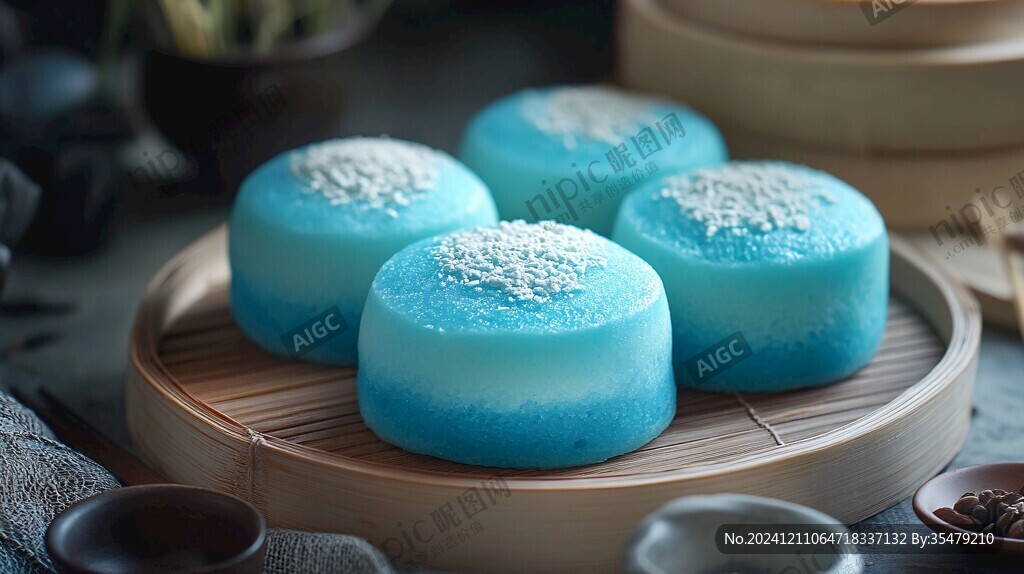 斑斕蒸糕