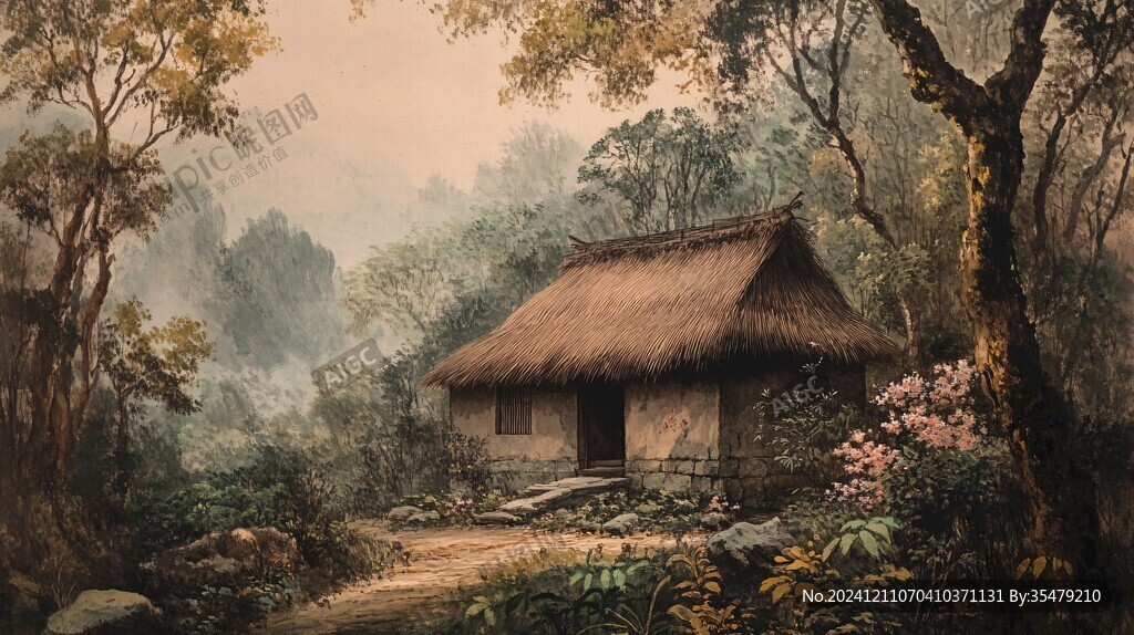 隱居山林場景
