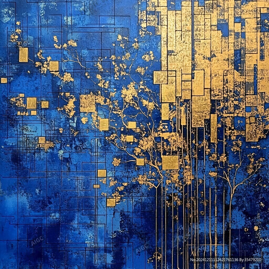 金色樹馬賽克