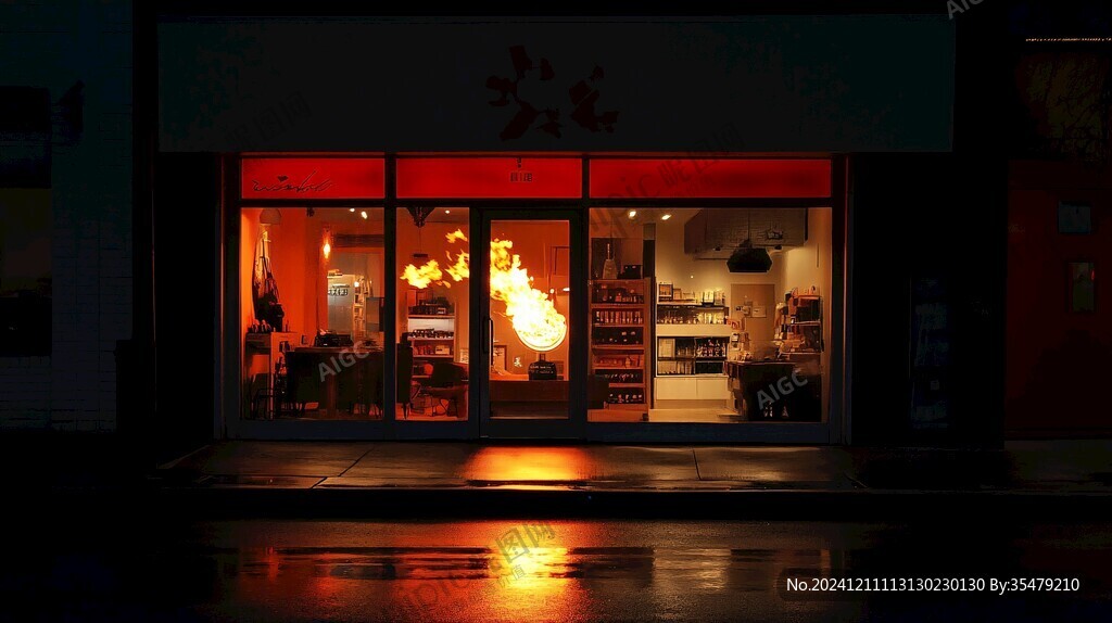 夜晚門店