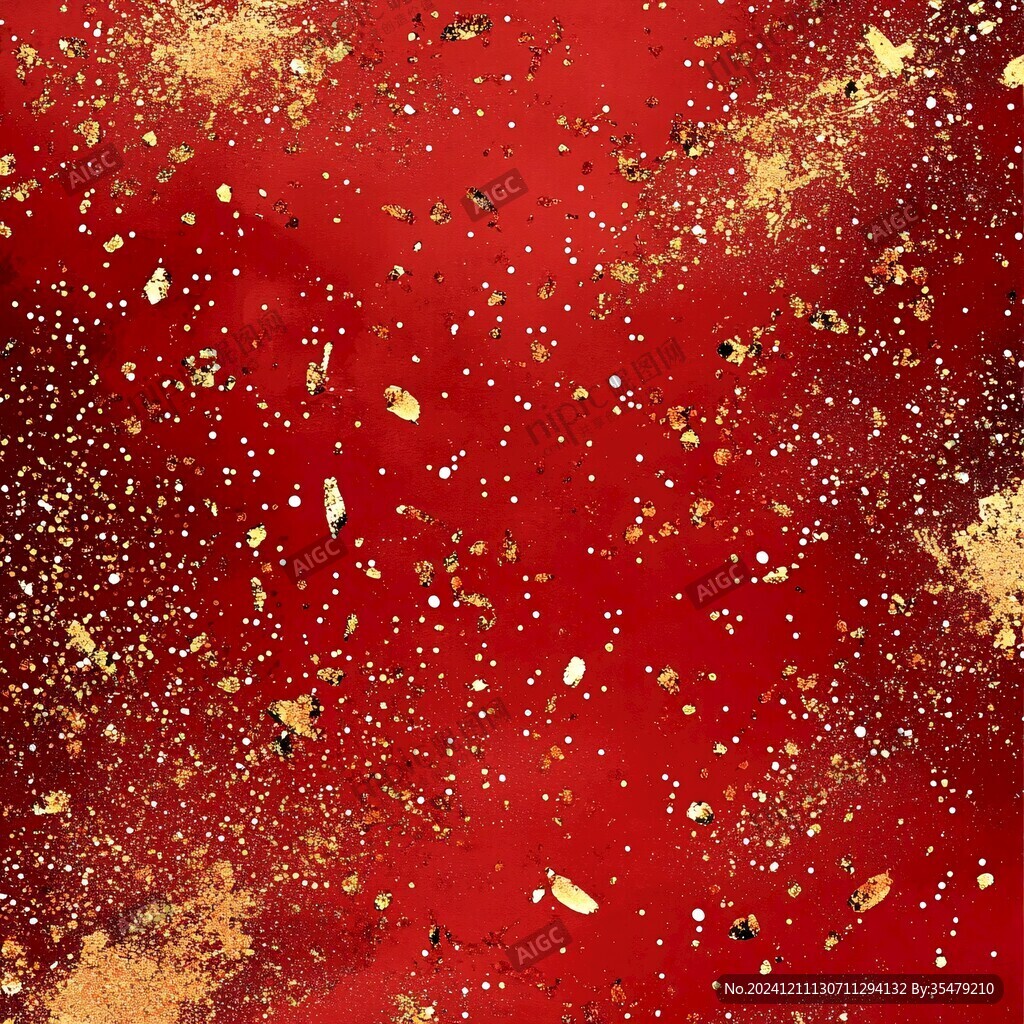 紅底金粉背景
