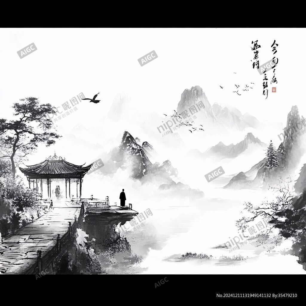 水墨禪風景