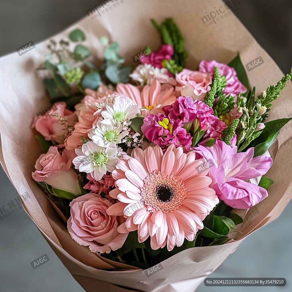 小雛菊鮮花花束