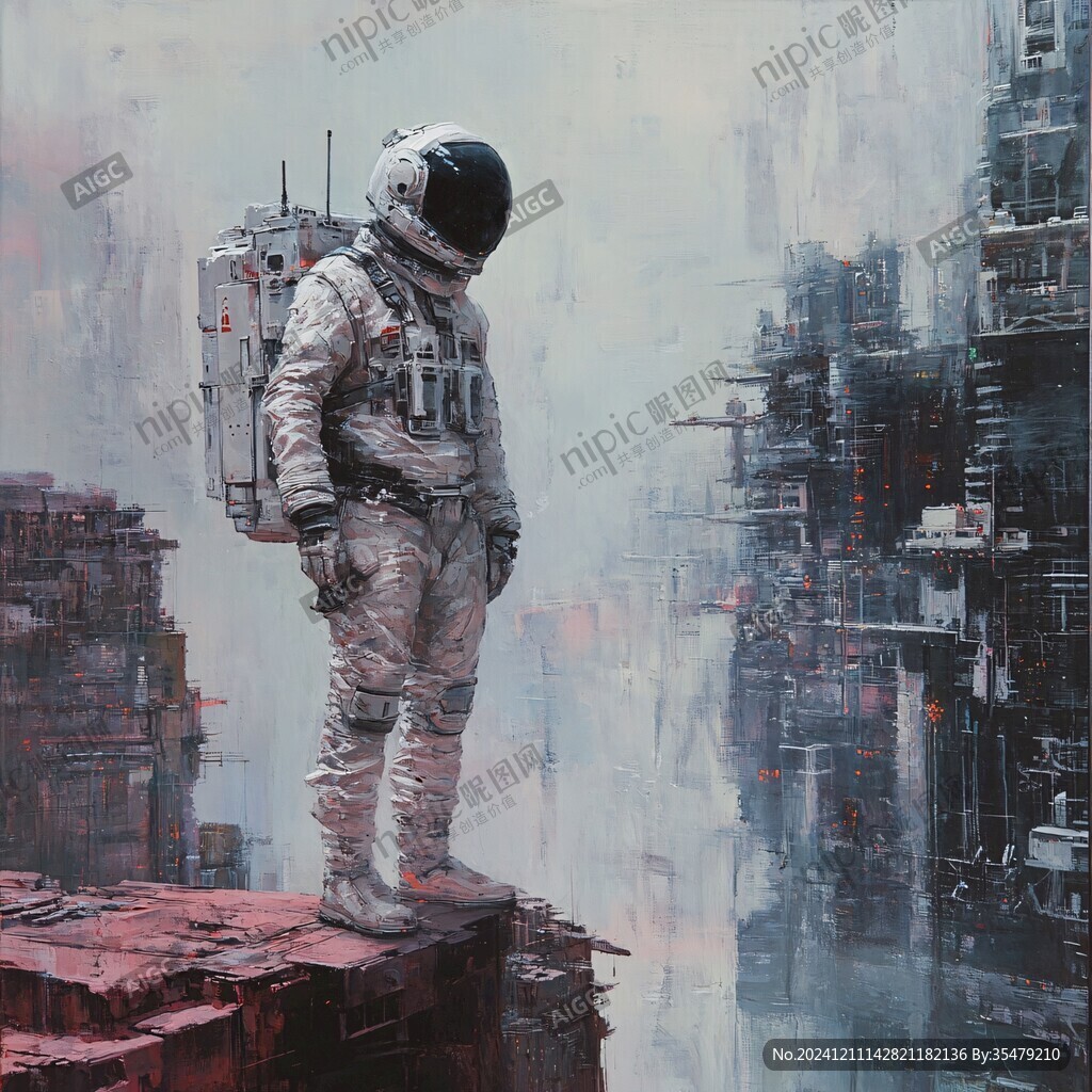 科幻油畫油彩
