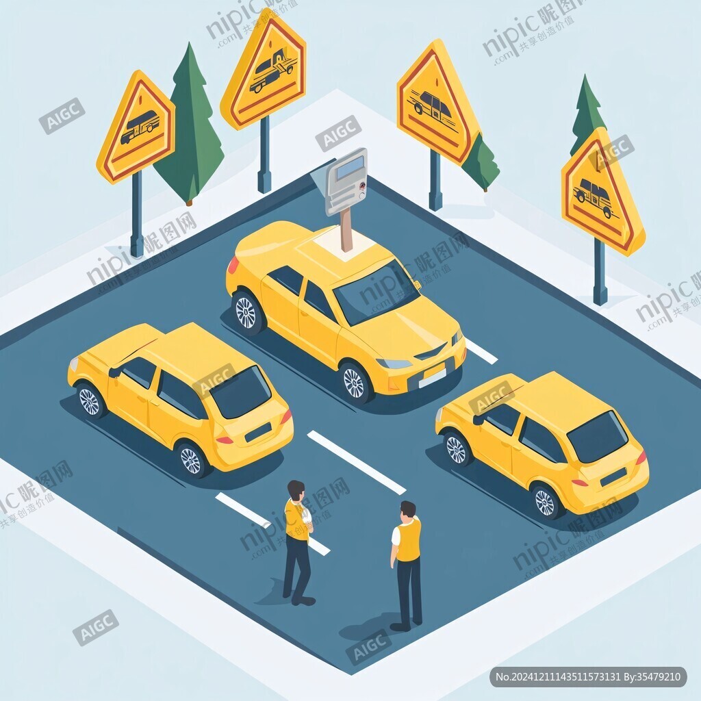 車輛管理卡通形象