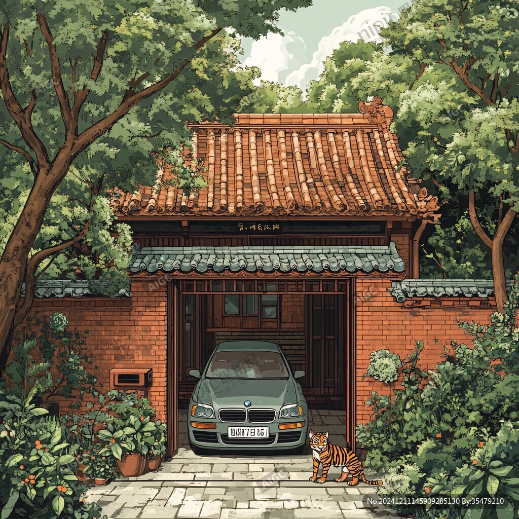 民宿插畫