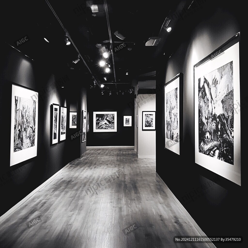 畫廊畫展展廳