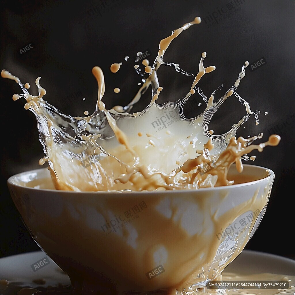 倒奶茶