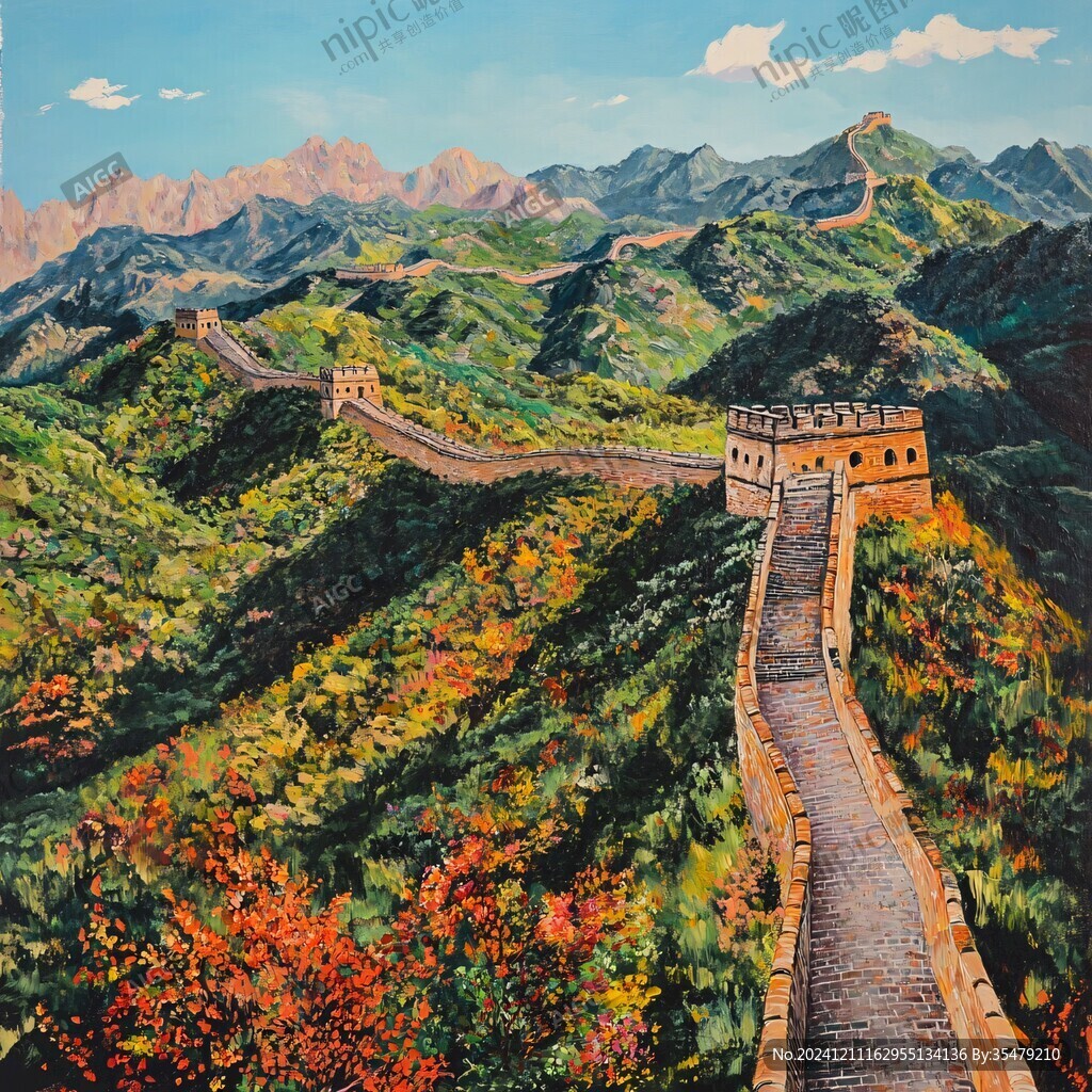 長(zhǎng)城油畫