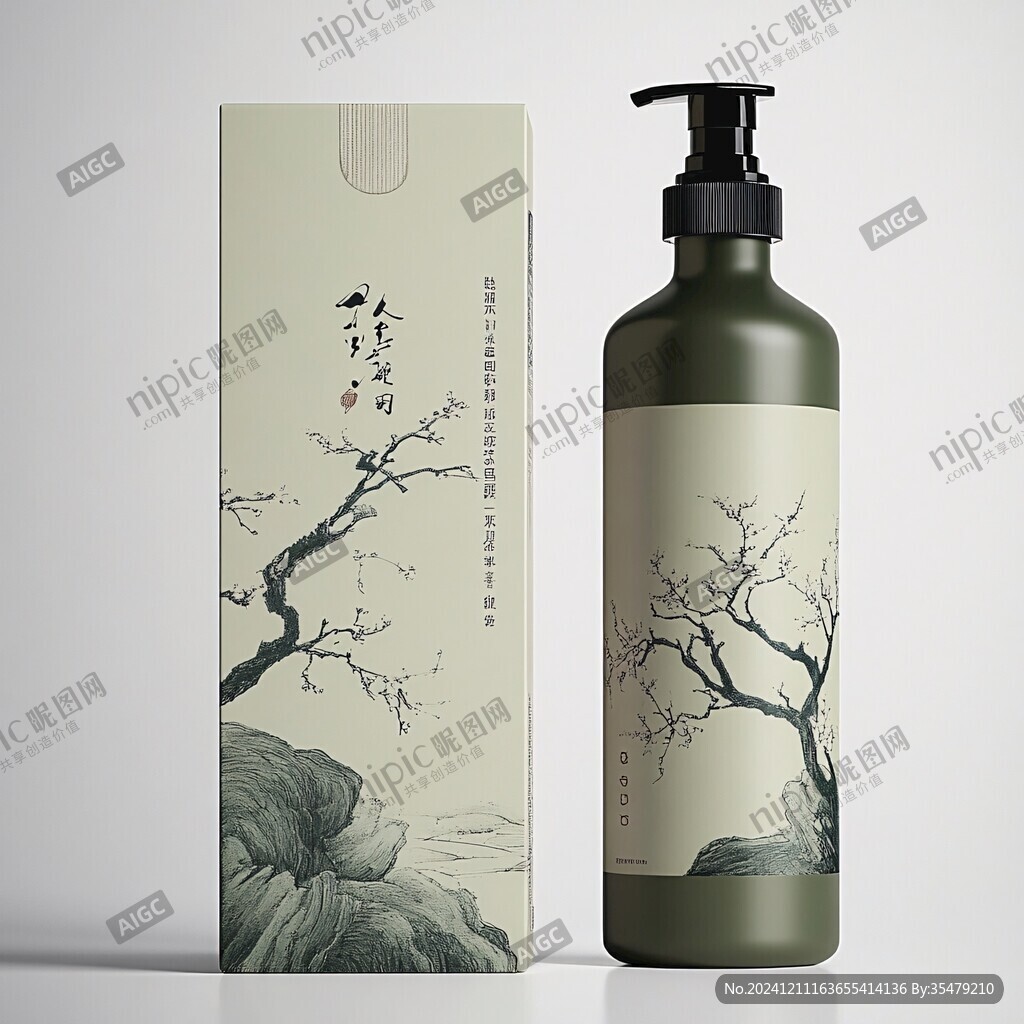 中醫(yī)洗發(fā)水包裝