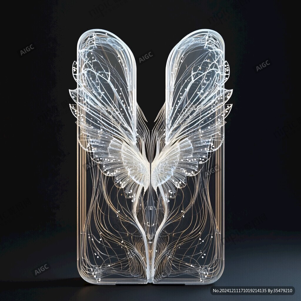 創意水晶玻璃翅膀