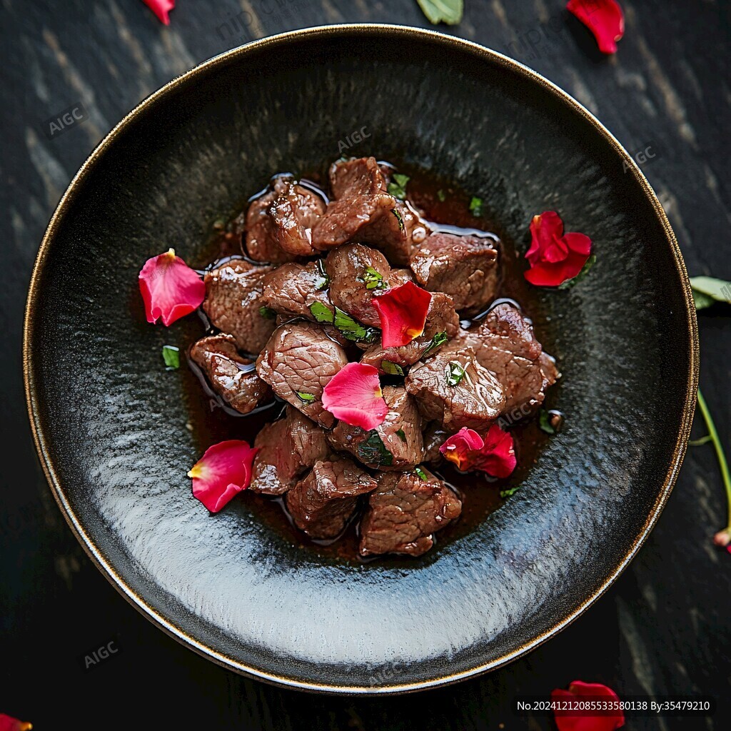 粵式鵝肝雪花牛肉粒