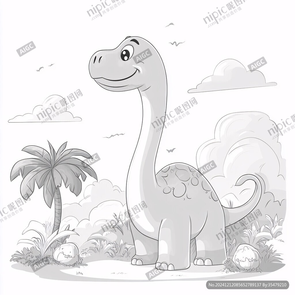 卡通恐龍插畫(huà)