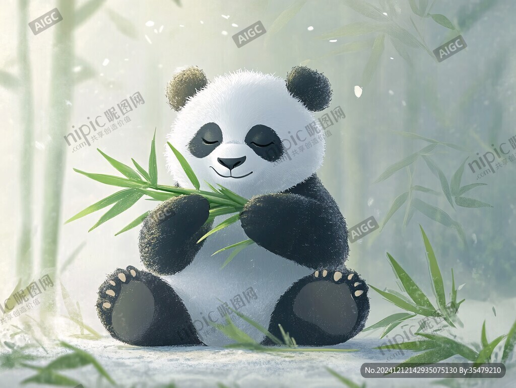 原創熊貓插畫