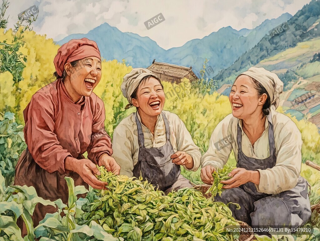 采茶裝飾畫