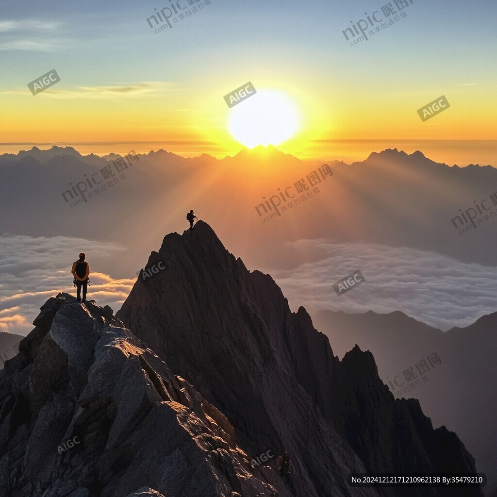 南峰日落