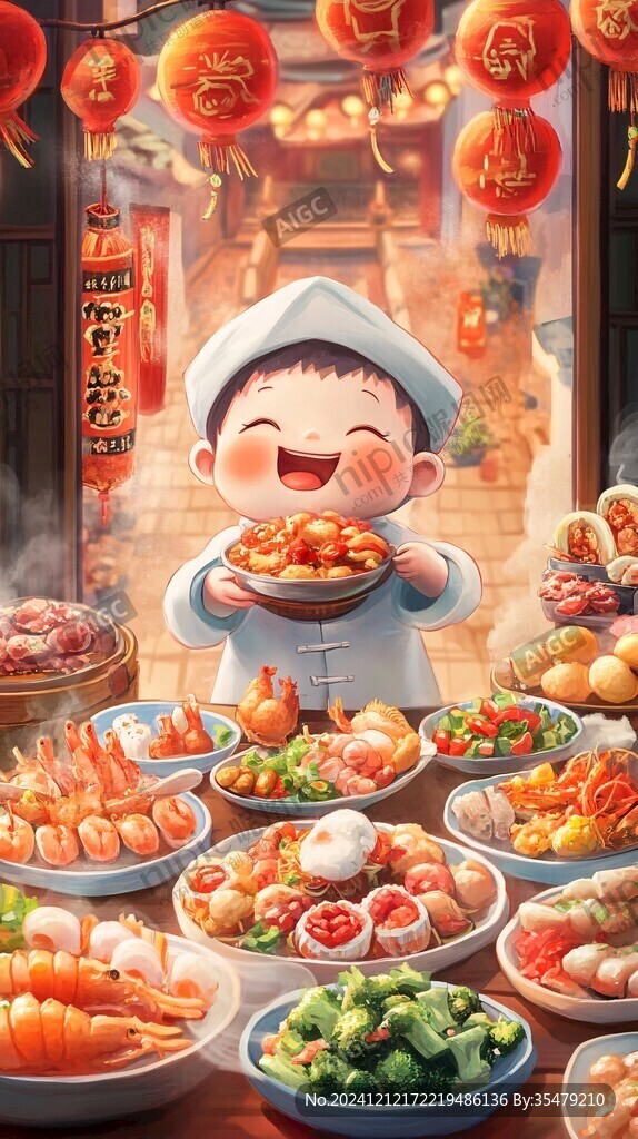 新年小朋友食品美食