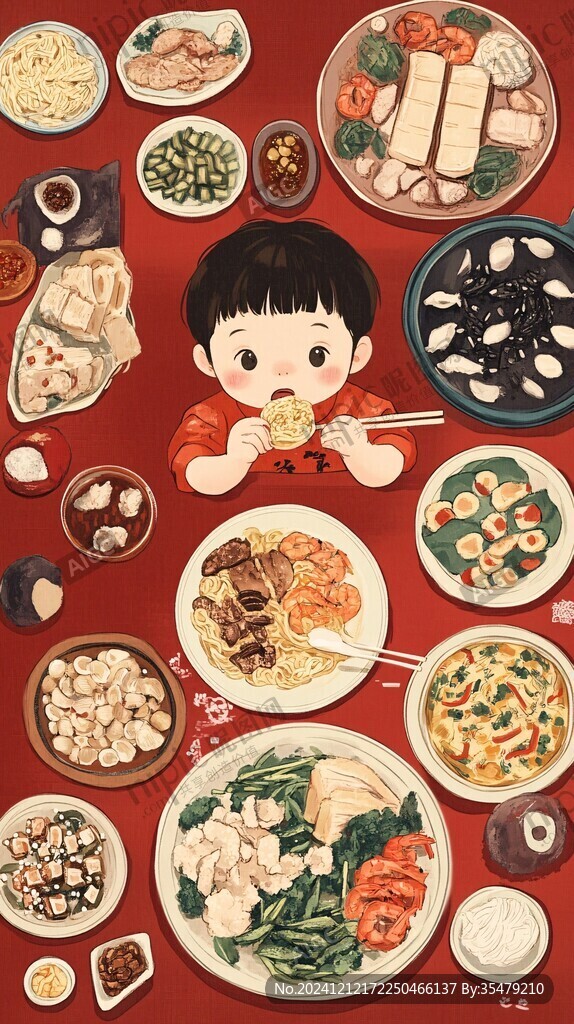 餐年插畫