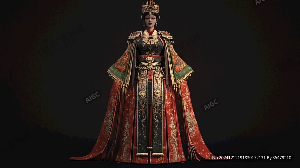 古典宮女模型