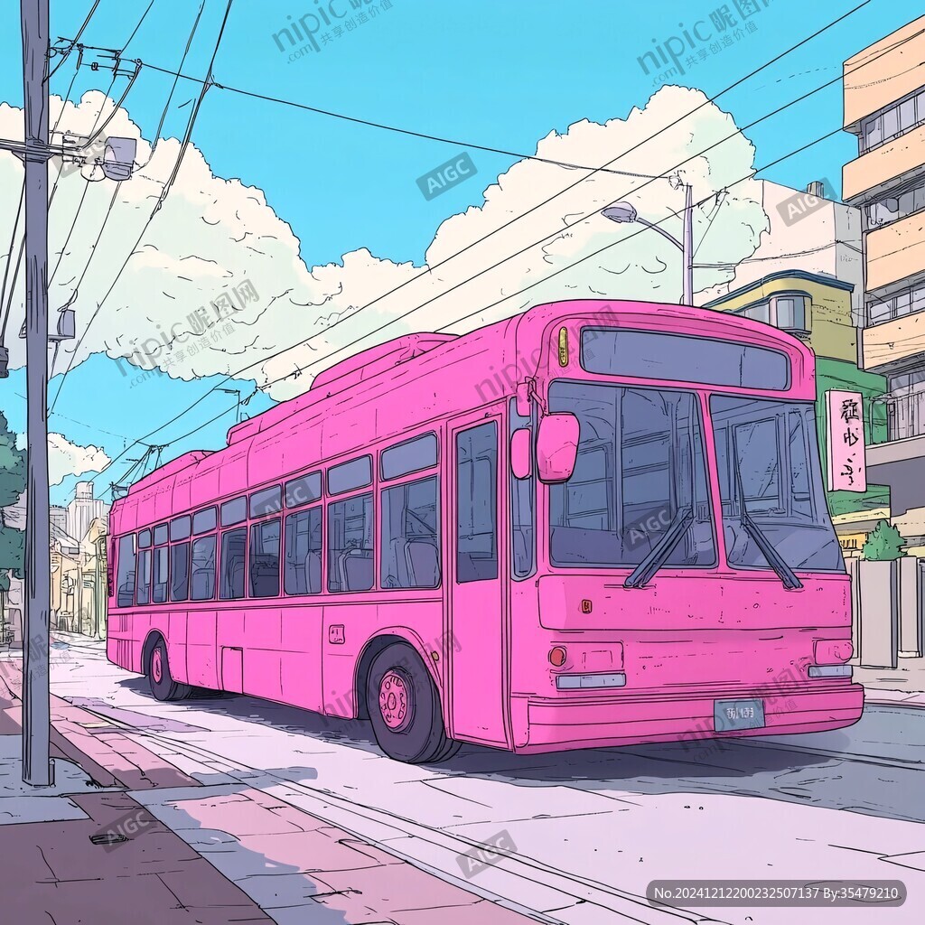 電車插畫