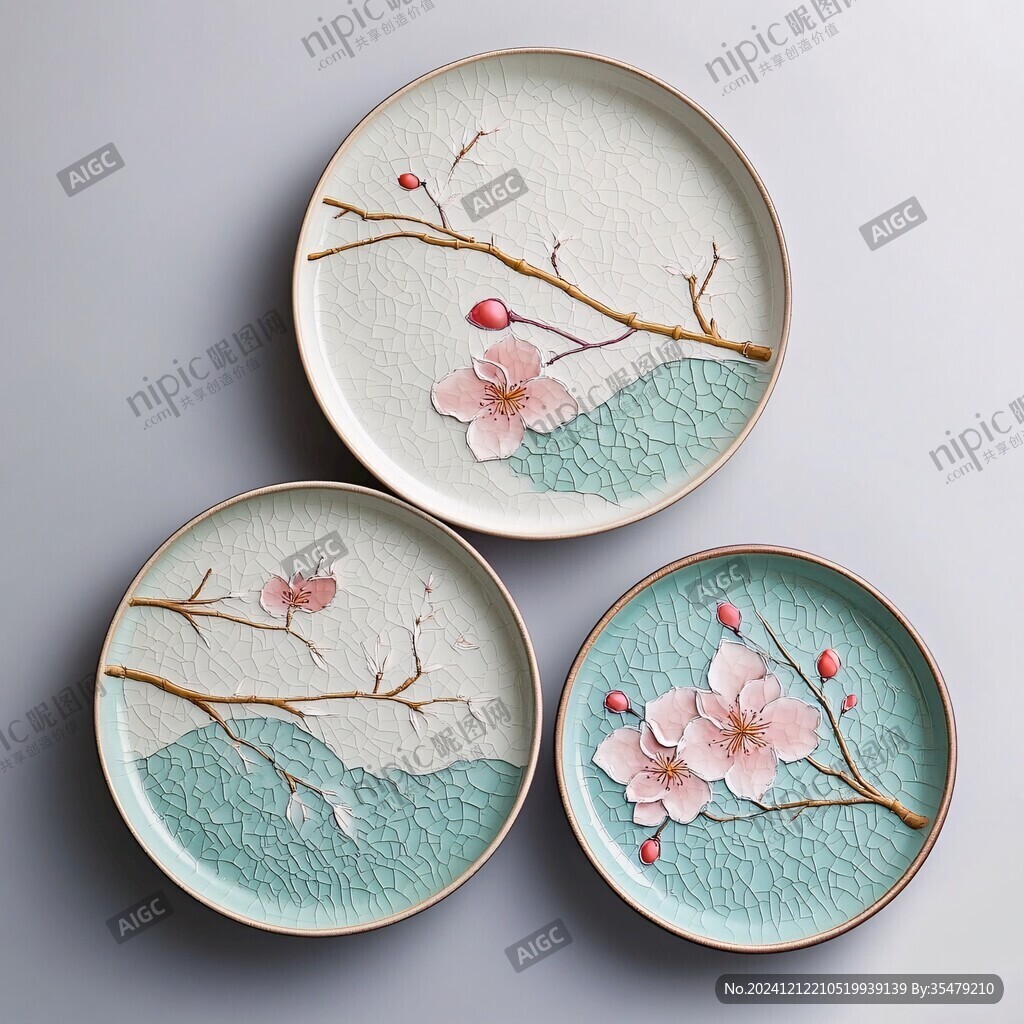 梅花圓盤工藝品