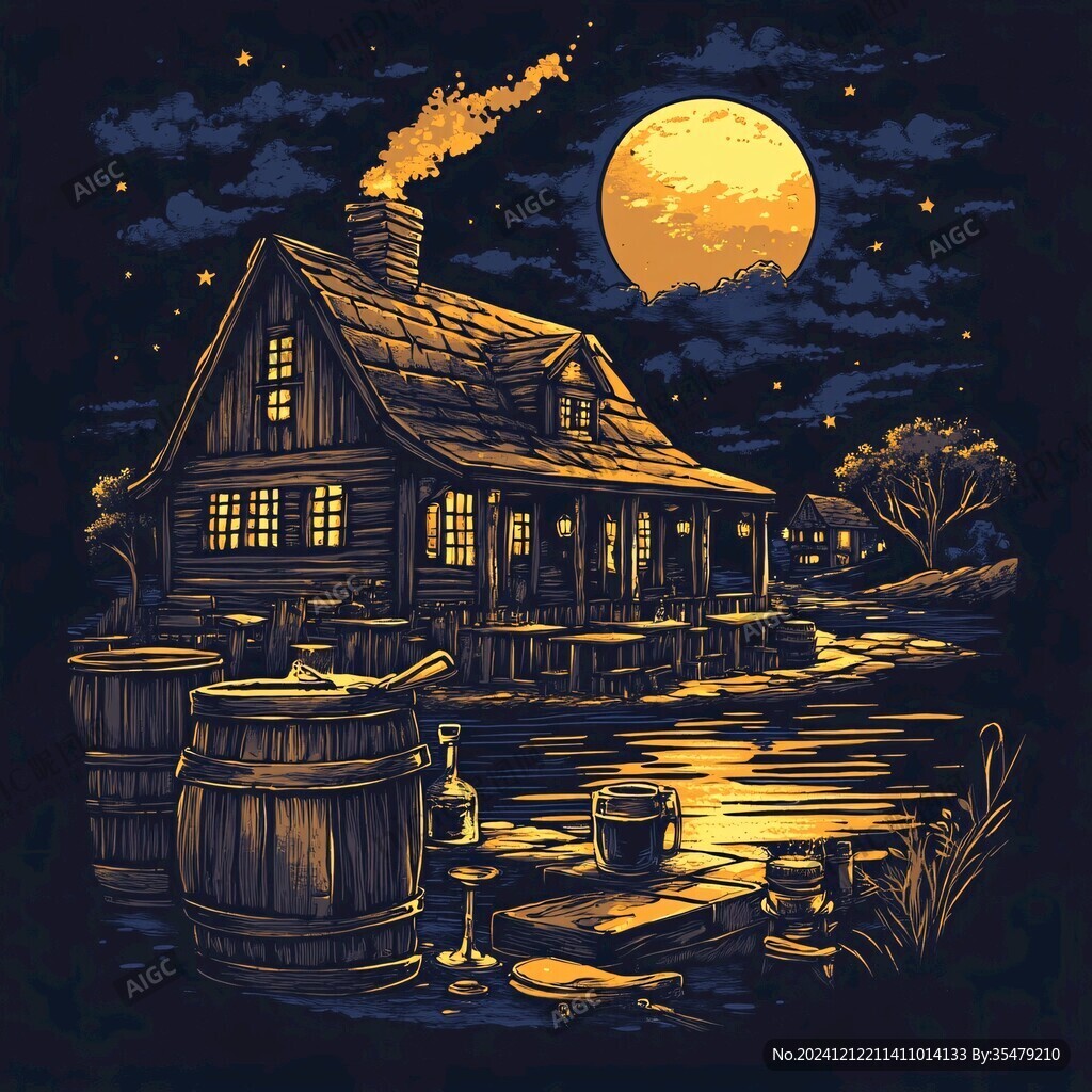 小酒館插畫