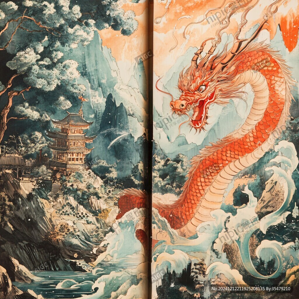 龍年系列包裝插畫