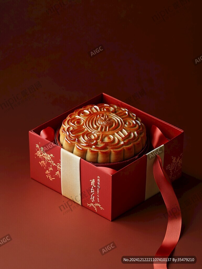 紅色月餅禮盒