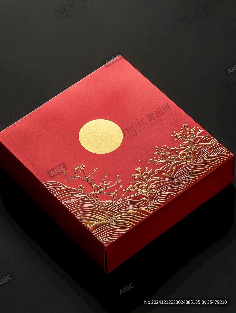 燙金月餅盒