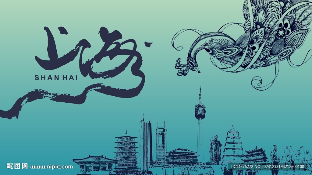 房地產(chǎn)樓盤建筑線稿主畫面設(shè)計