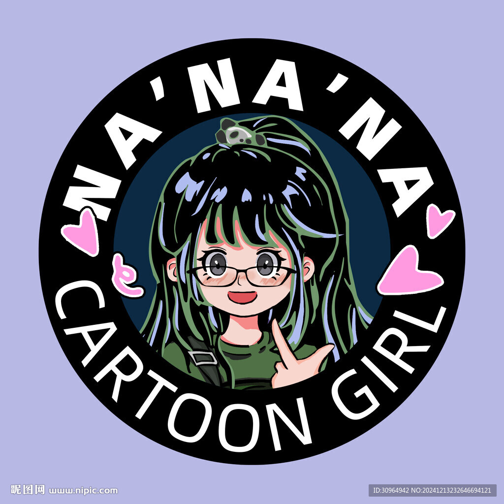 手繪卡通女孩