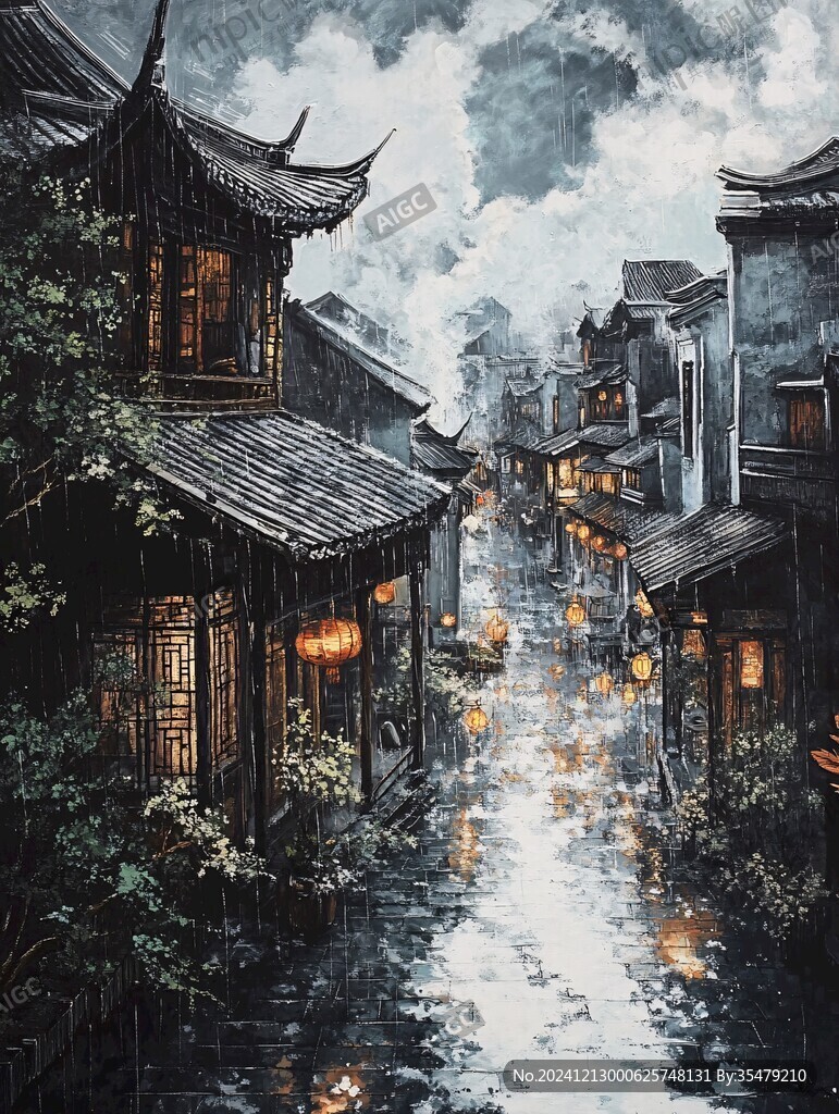 煙雨樓插畫
